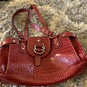 Red handbag